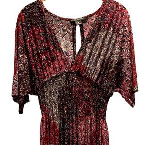 5th & Love Boho Maxi Flowy Dress, Paisley Print, Women (S)